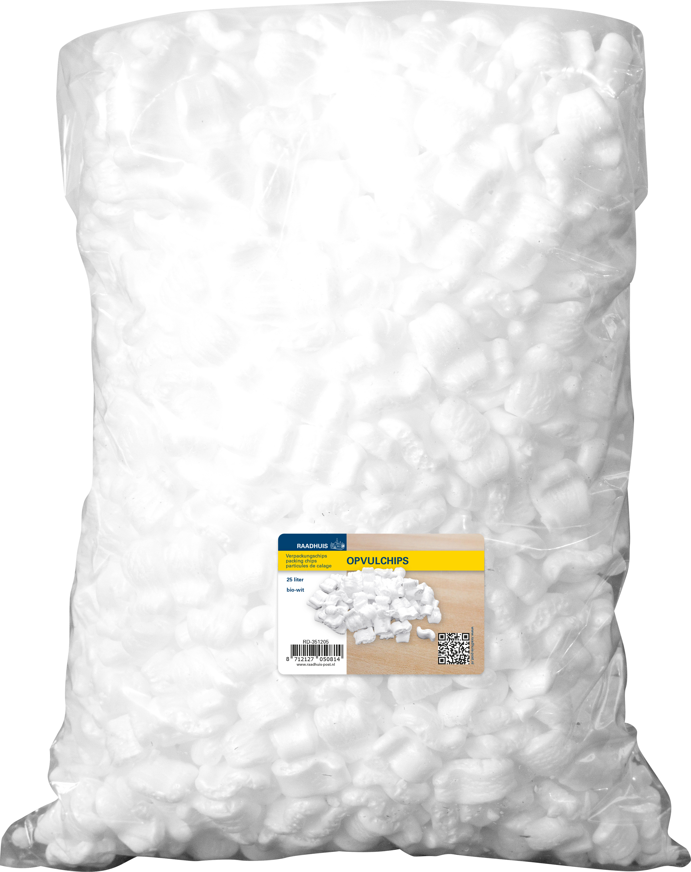 Raadhuis Opvulchips Wit 25 l