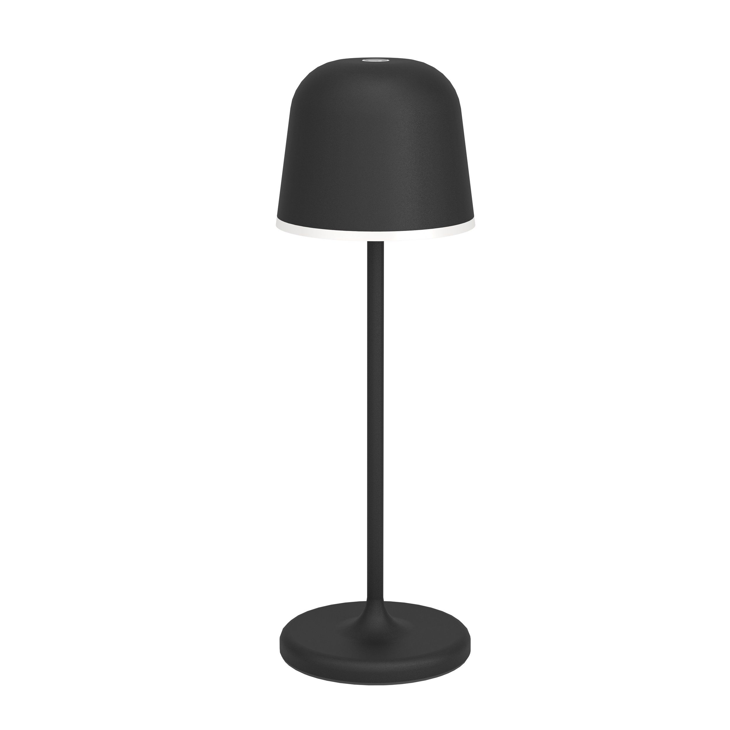 Eglo Mannera Tafellamp Zwart 2.2W 200lm 3000K IP54 Oplaadbaar