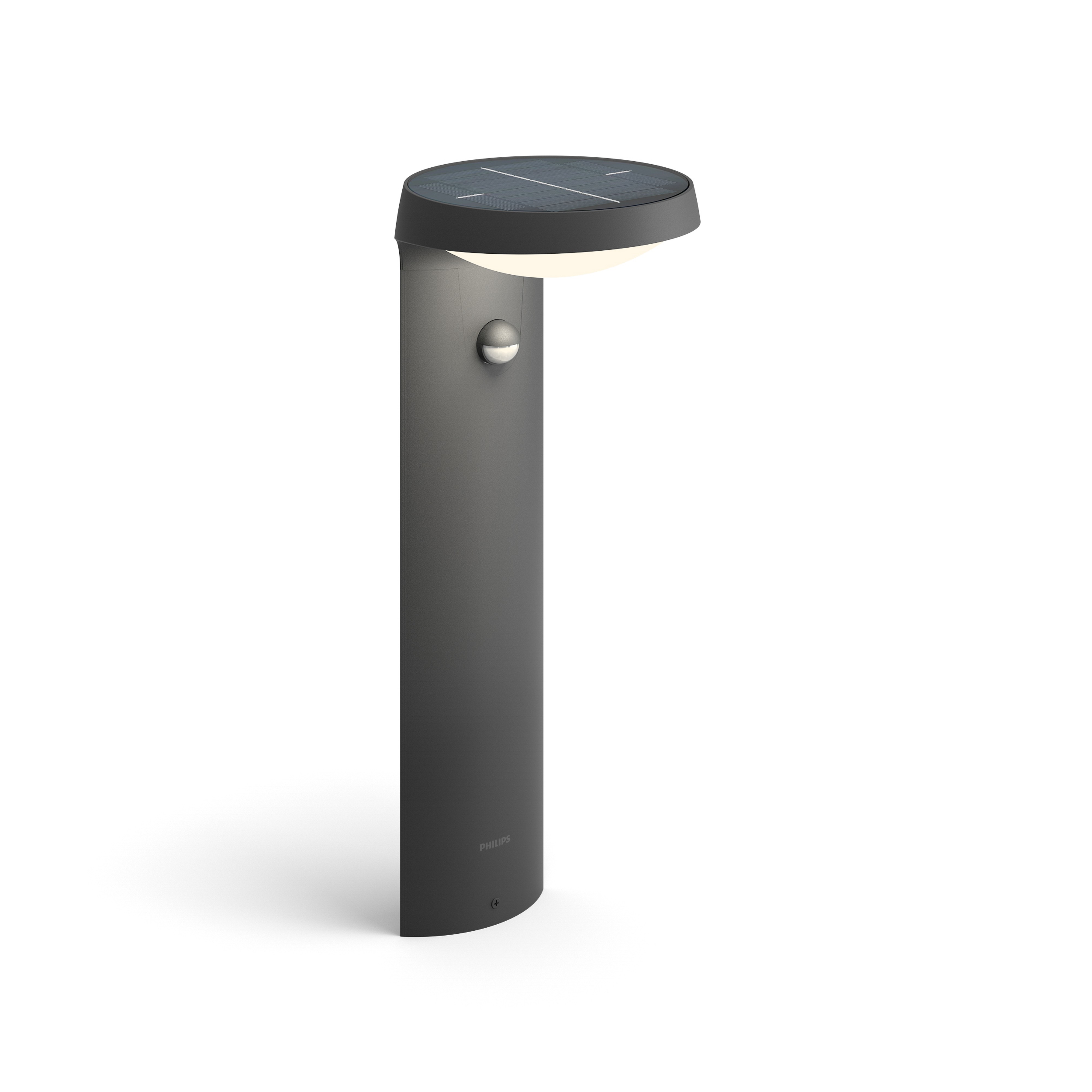 Philips Tuinpaal Rosemarie Antraciet 40 cm Solar met Sensor 9W IP44 Outdoor