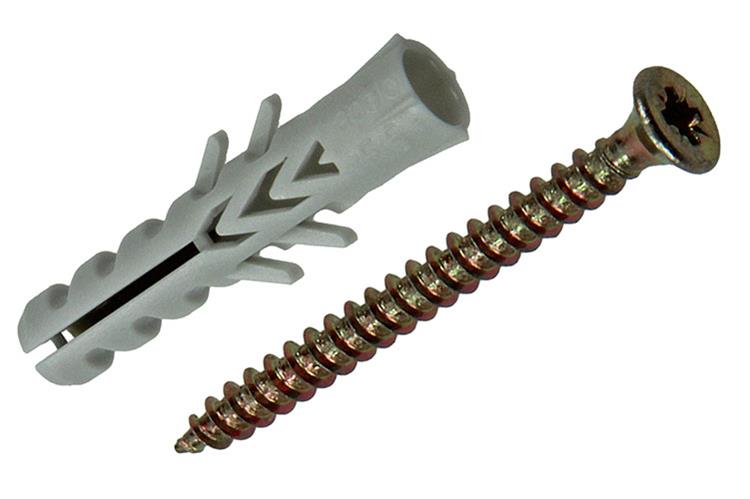 CELO Nylon Plug F 5 met Schroeven 20 Stuks
