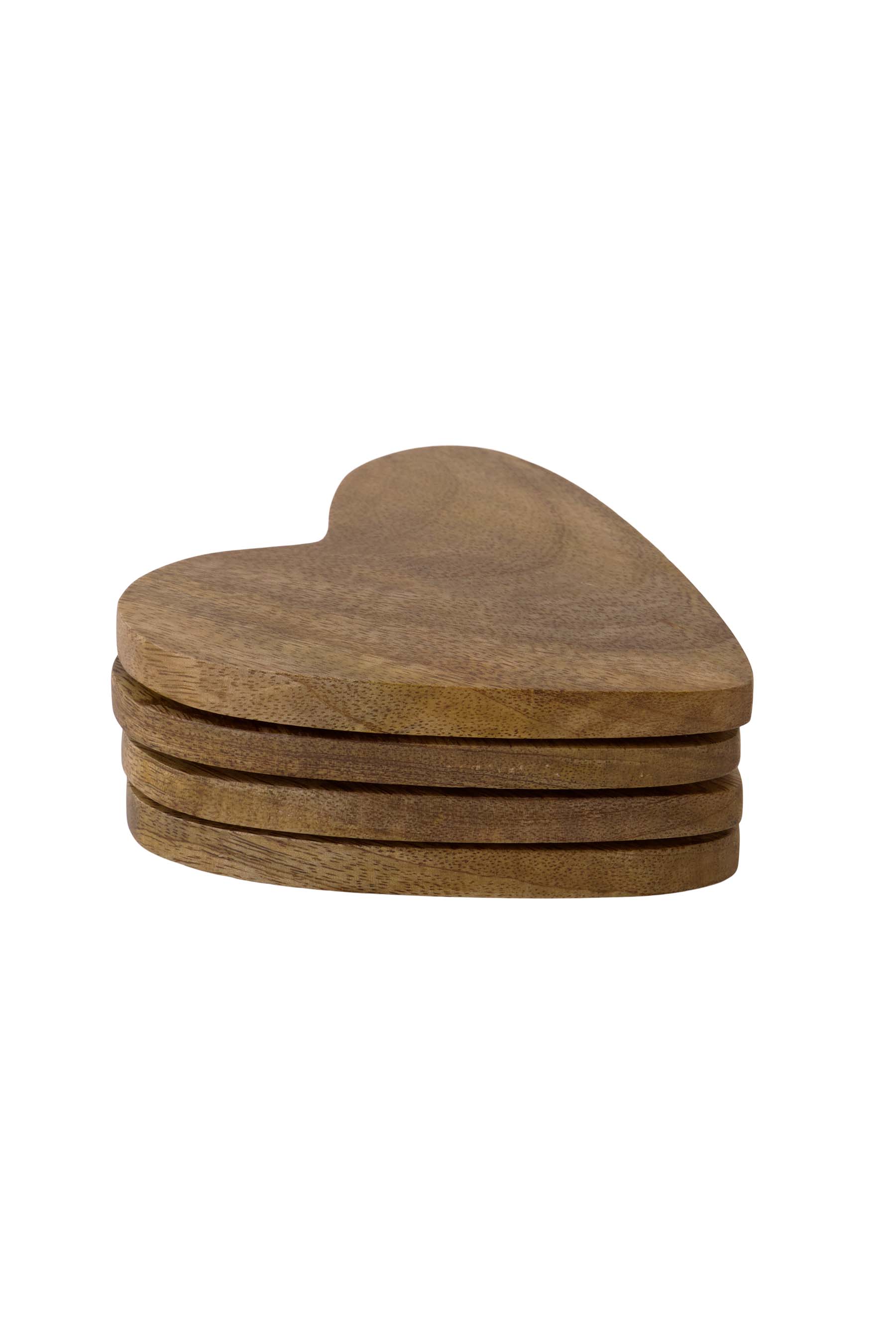 Zusss Glasonderzetter Hart Hout 4 stuks