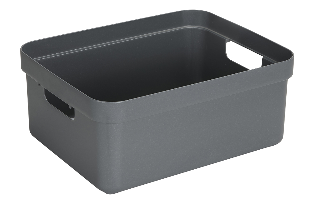Sunware Opbergbox Sigma Home 24l Antraciet - 44.5x34.5x18 cm