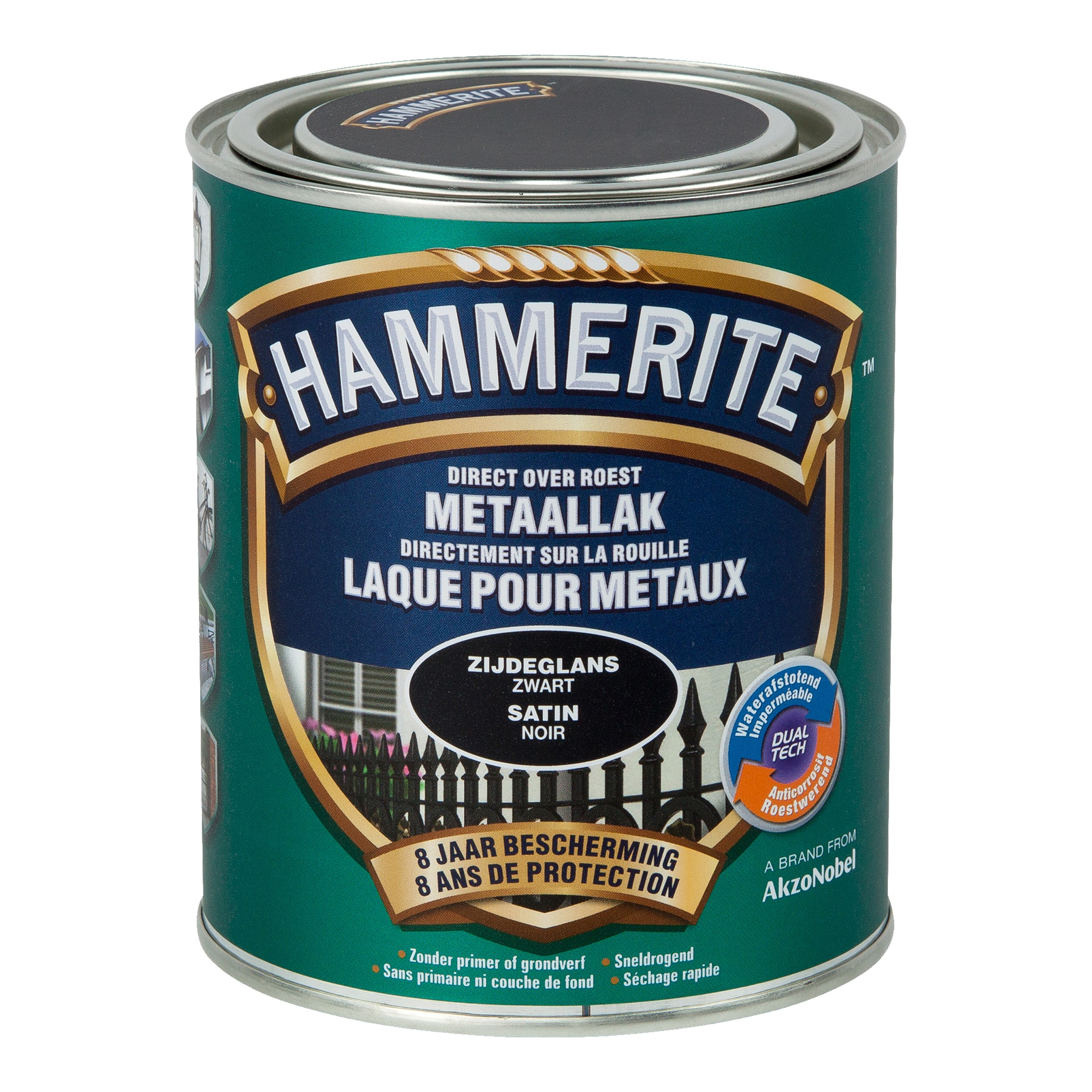 Hammerite Satijnlak 750 ml Zwart