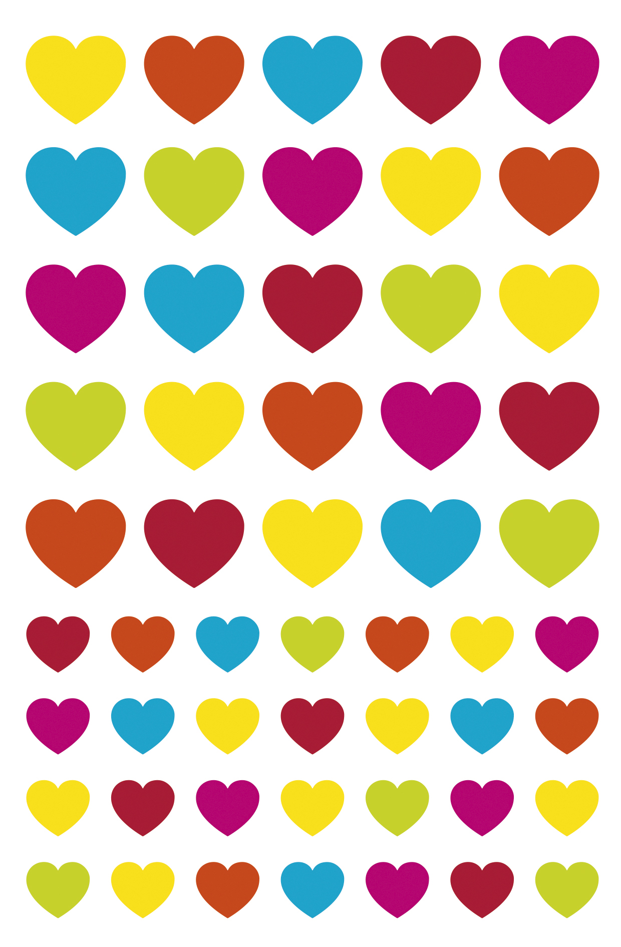 Maildor Stickers Initial Harten 10.5x16cm - 4 Vel