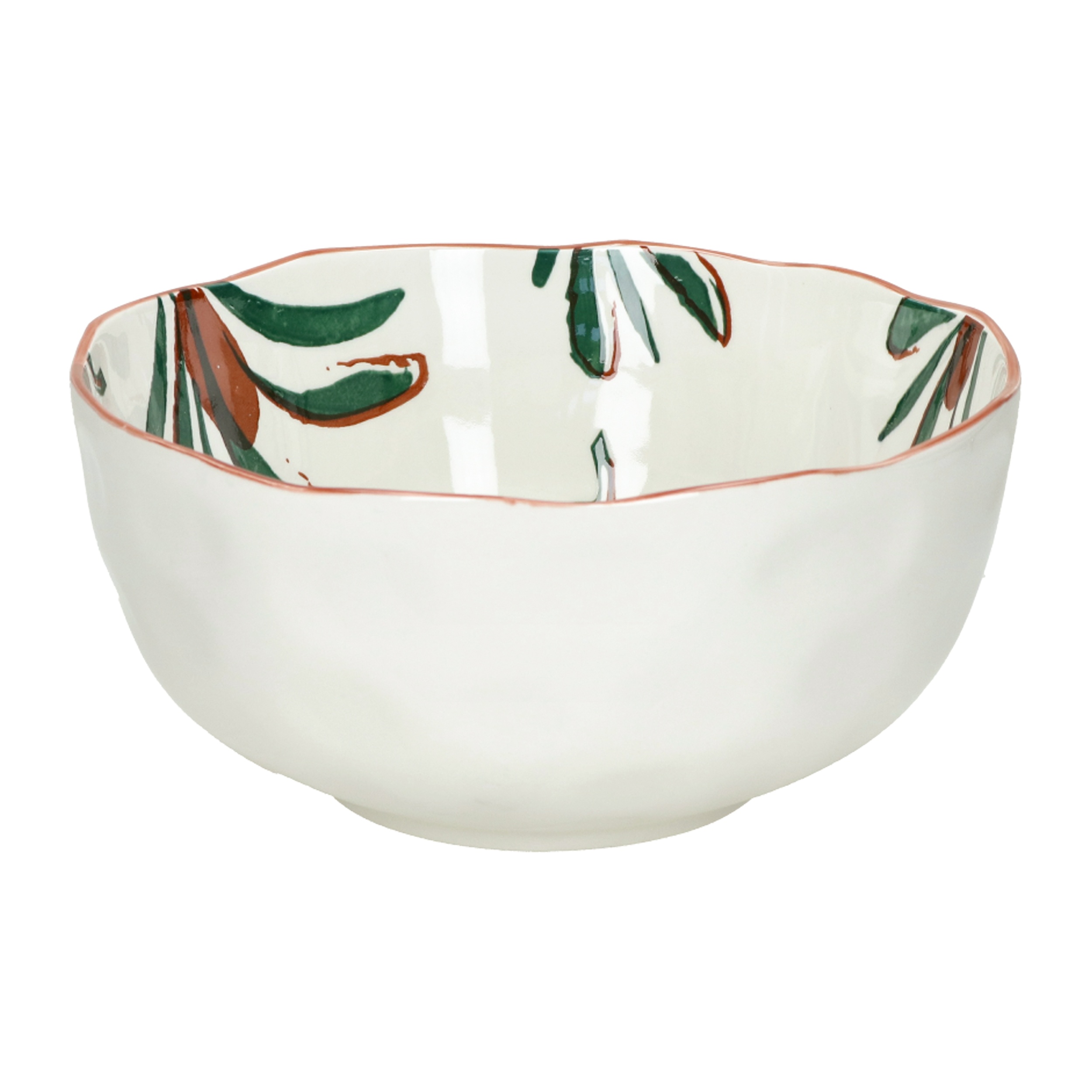 Pomax Bowl/Saladekom Mykonos Groen 24x11.5 cm - Porselein