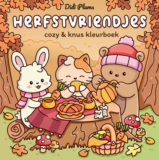 Kleurboek Herfstvriendjes - Didi Plums