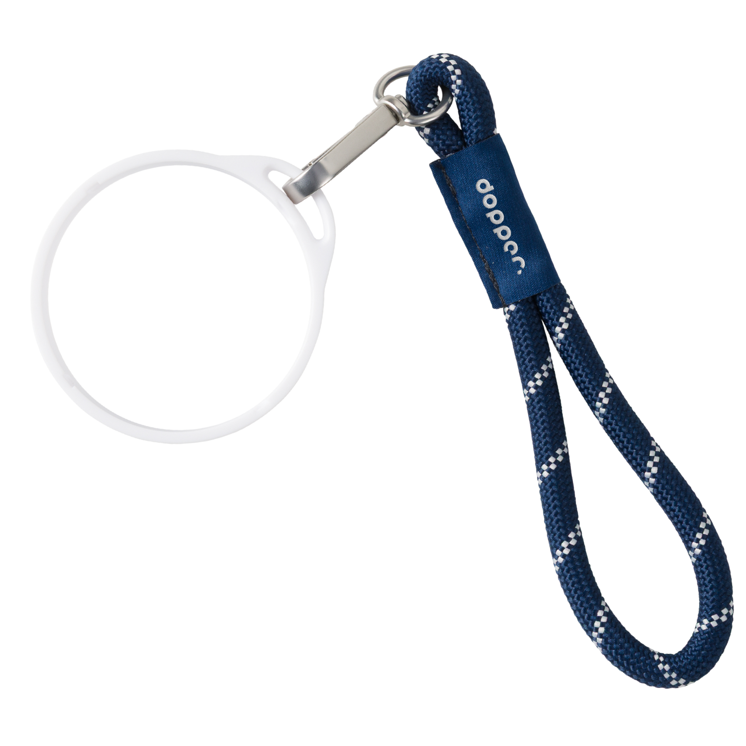 Dopper Wrist Cord Midnight Silver & White Mug Ring