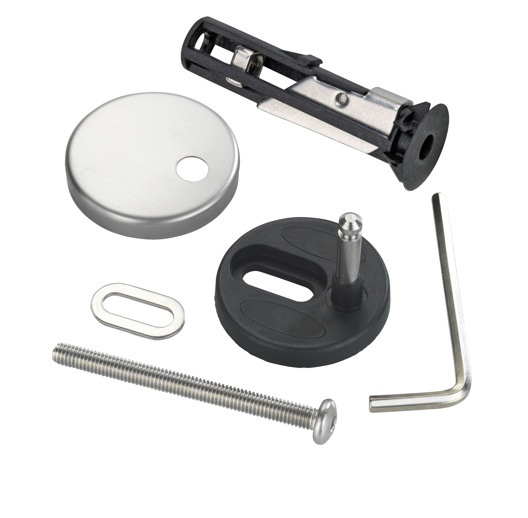 Wenko Bevestigingsmateriaal Toiletzitting Easy-Close RVS