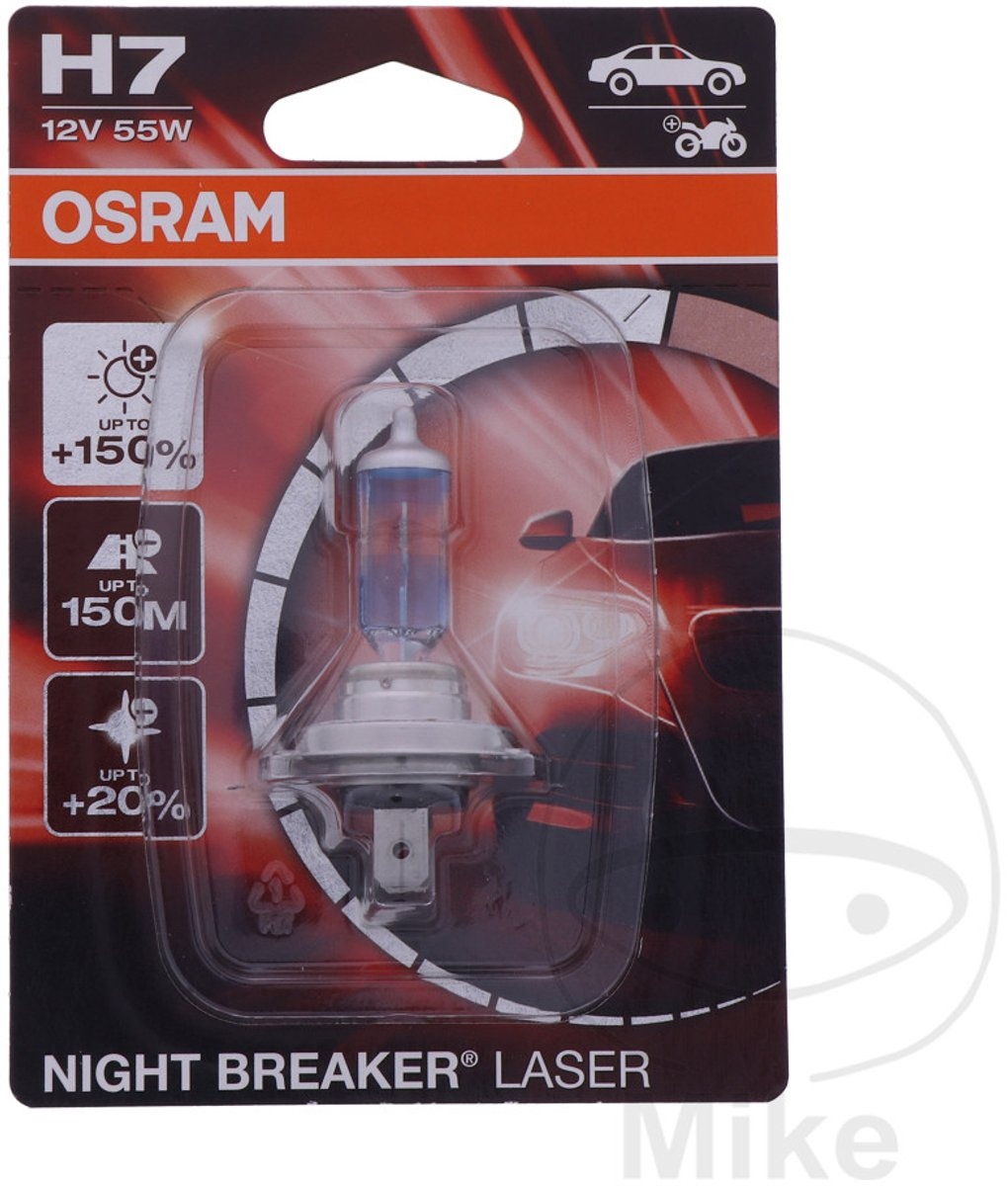 Osram 12V Night Breaker® Laser - Next Gen H7 55W Px26D