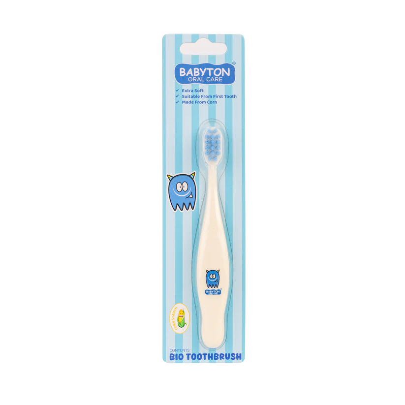 Babyton Bio Tandenborstel Blauw Coco