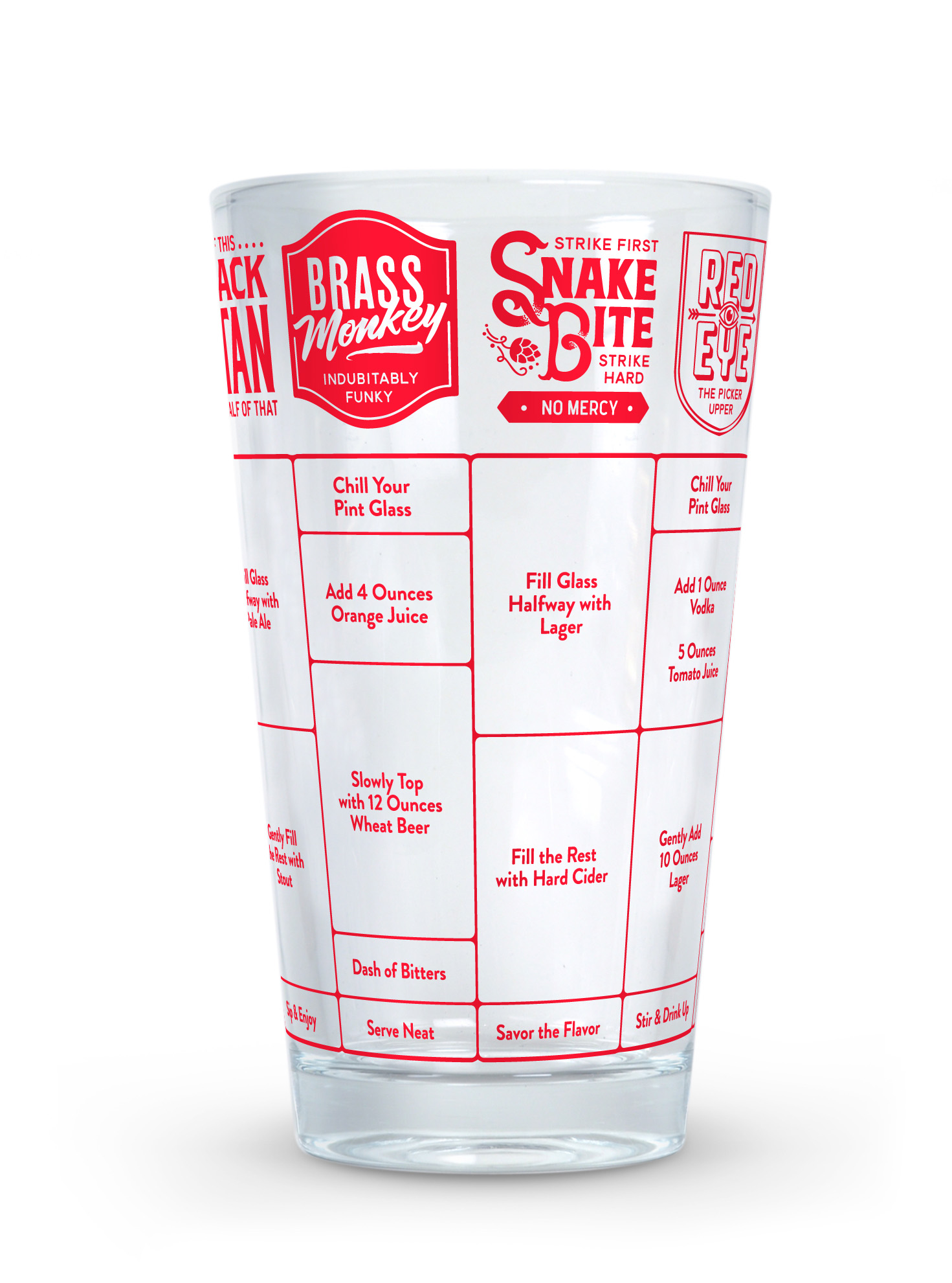 Cocktailshaker 450ml - Good Measure FRED - Glas - Beer Recipes