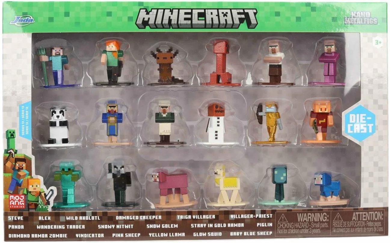 Minecraft 18 Metalen figuren serie 13