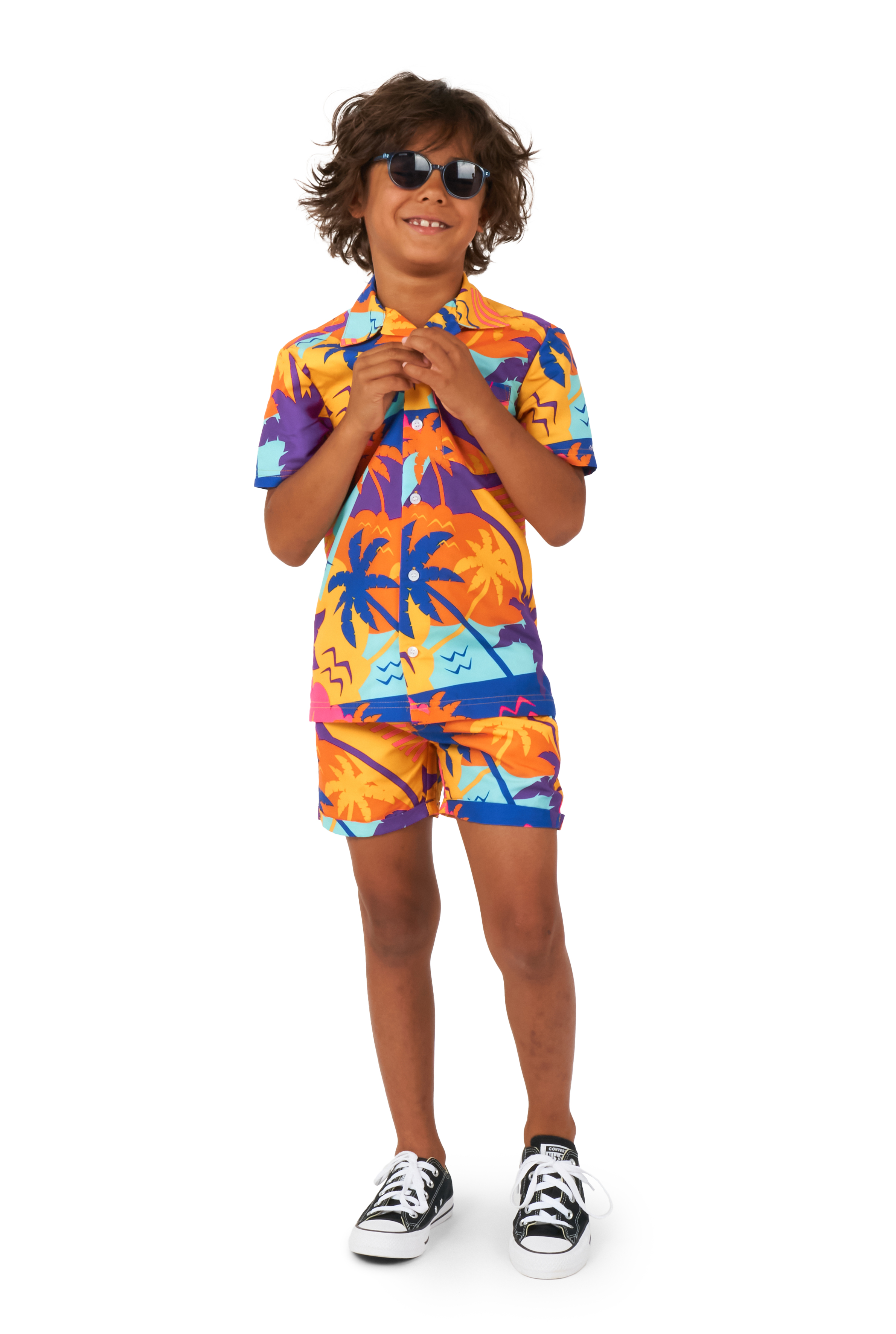 OppoSuits Verkleedpak Palm Power EU92/98 - Short + Hemd Korte Mouw