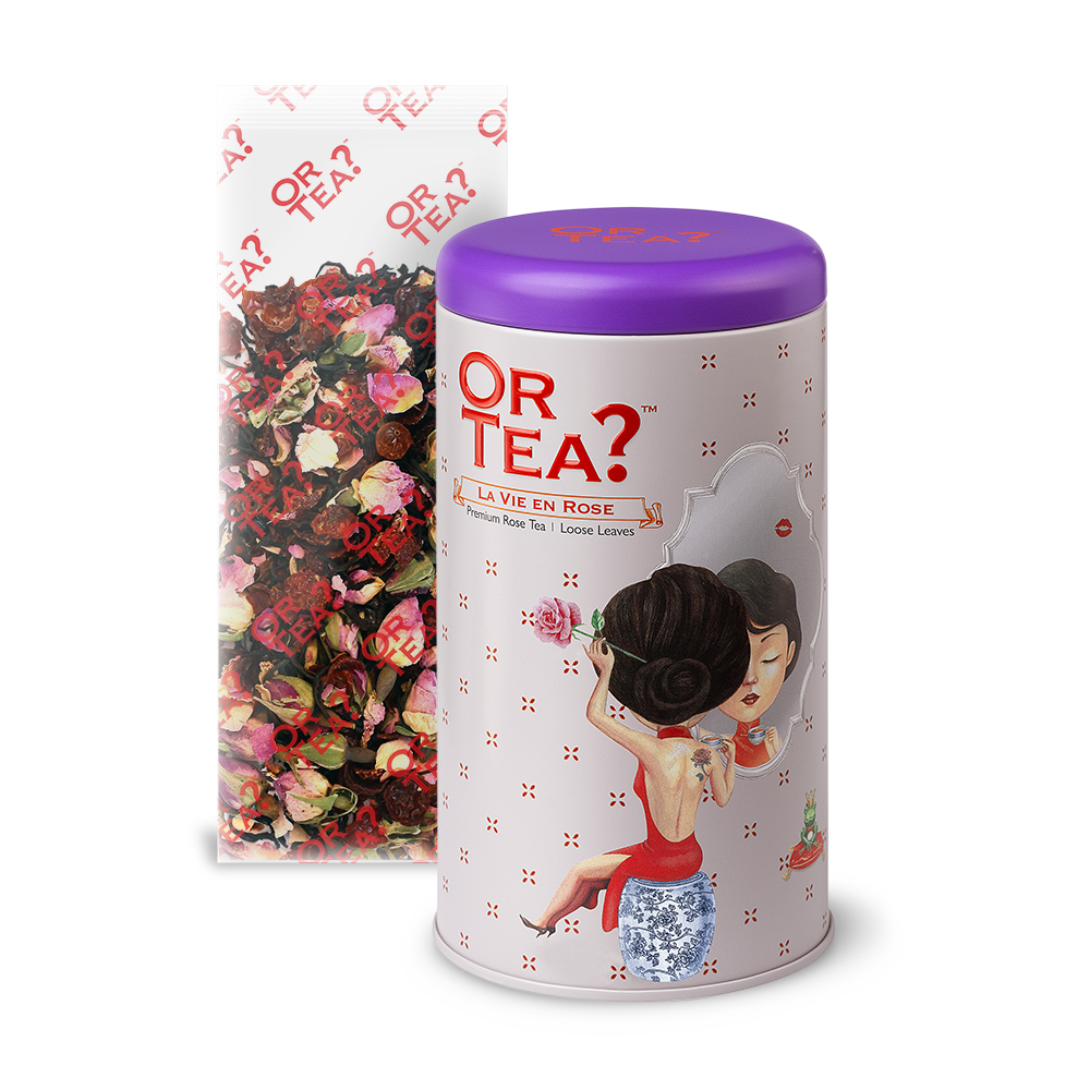 Or Tea? La Vie en Rose Zwarte Thee Blik 75g