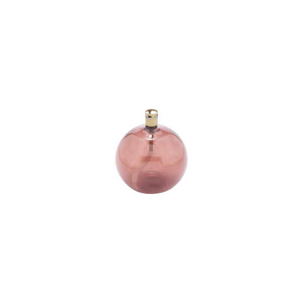 Peri Living Olielamp Round Amarant Brass S - 9cm - Glas