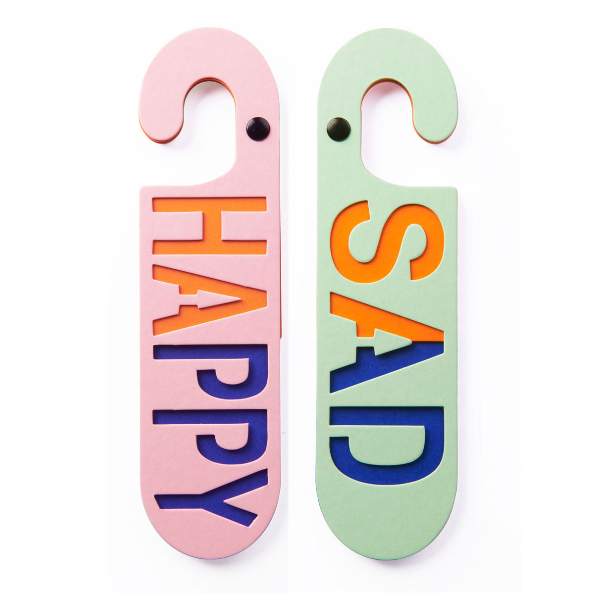 Puki Wuki Deurhanger Happy/Sad Roze/Groen