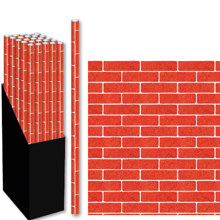 Geschenkpapier Bakstenen 2m x 70cm