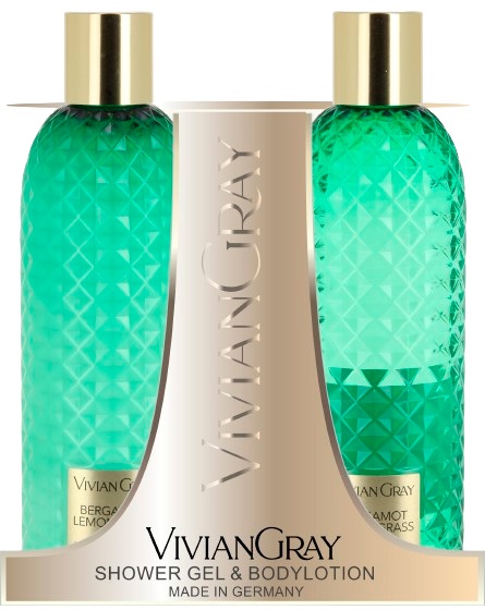 VivianGray Set Gemstone Green 2x 300ml - Douchegel & Bodylotion