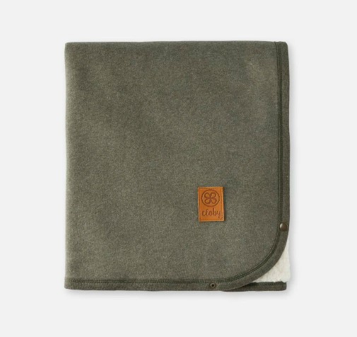 Cloby Deken Teddy Multifunctioneel Forest Green - 95x75 cm