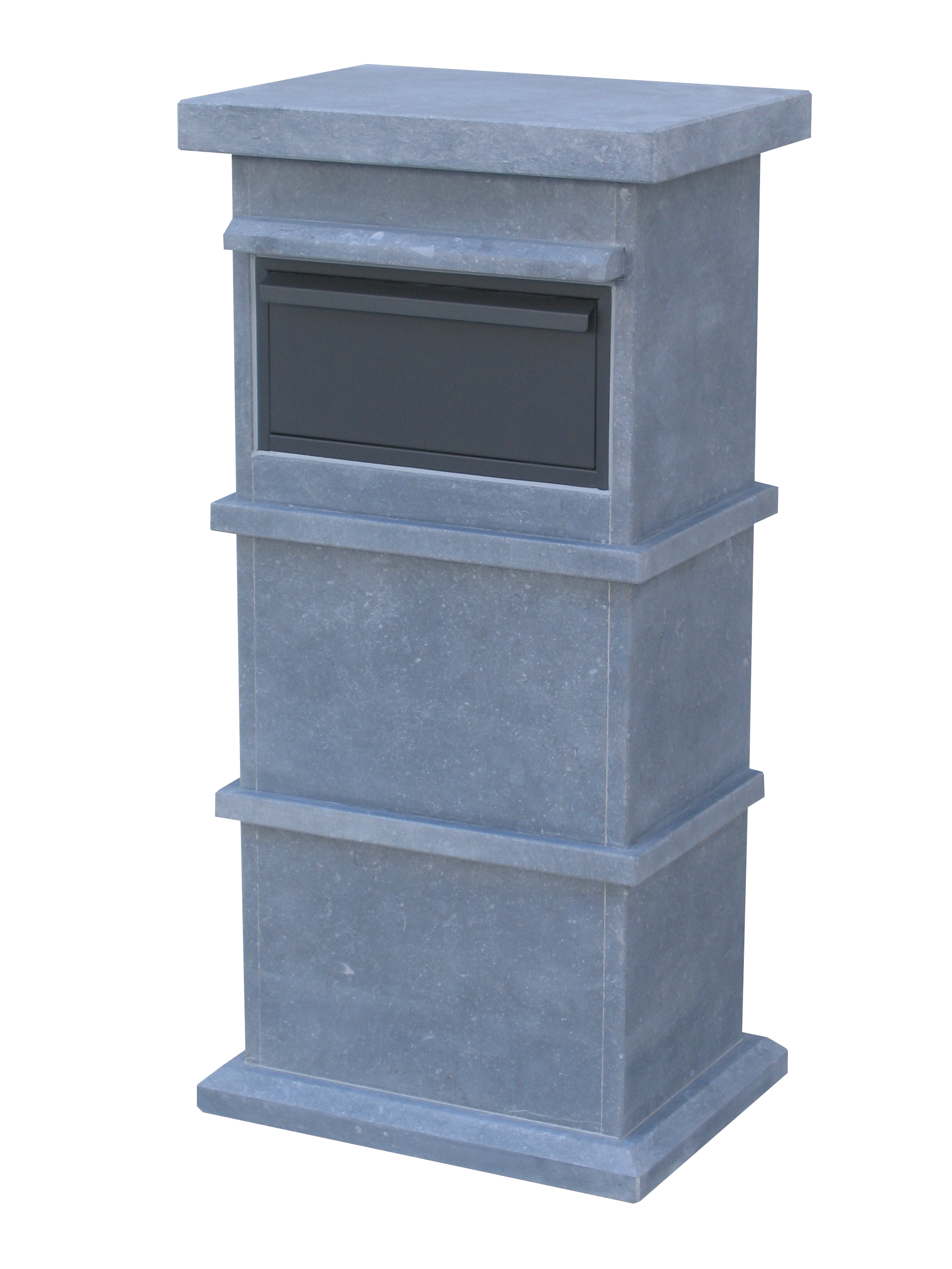 VASP Brievenbus Pamplona Parcel Pakketbrievenbus in Belgische Blauwsteen