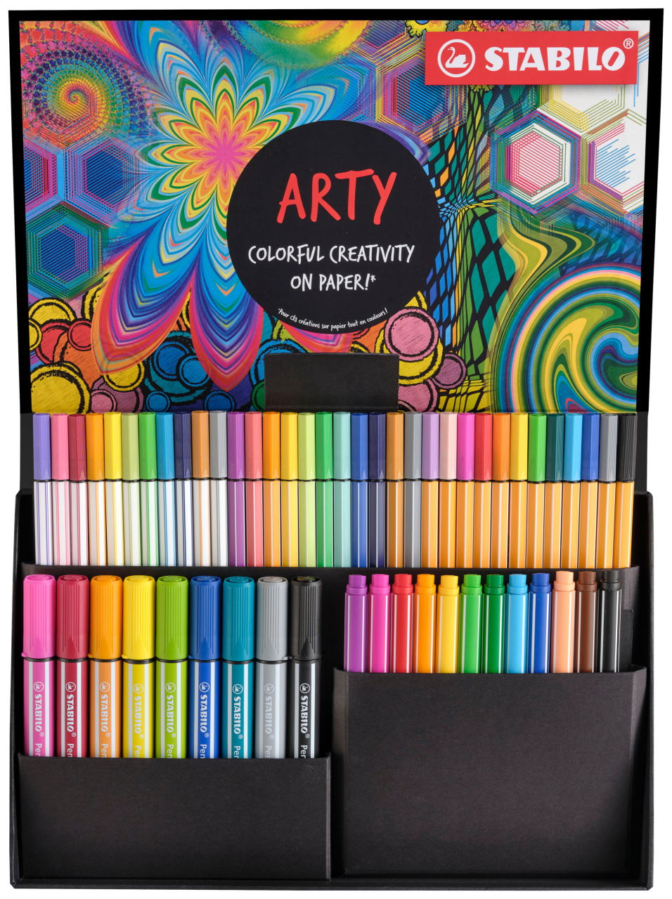 STABILO ARTY Creative Fibre-Tip Pen Set 55 stuks - 68-68 Brush-88-PointMax-68Max STABILO ARTY Creative Fibre-Tip Pen Set 55 stuks - 68-68 Brush-88-PointMax-68Max