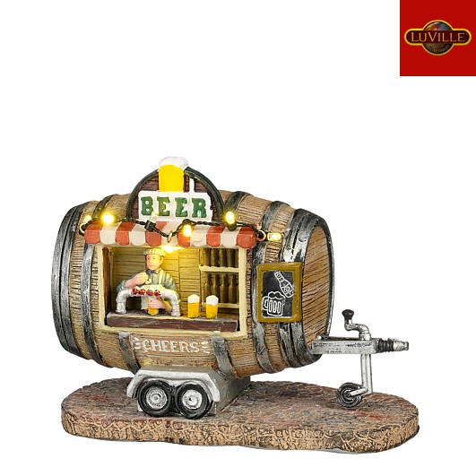 Luville Foodtruck Beer 15.5x9x12 cm - op Batterijen (excl.)