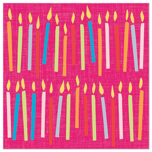 Artebene Servetten Kaarsen Roze 33x33 cm