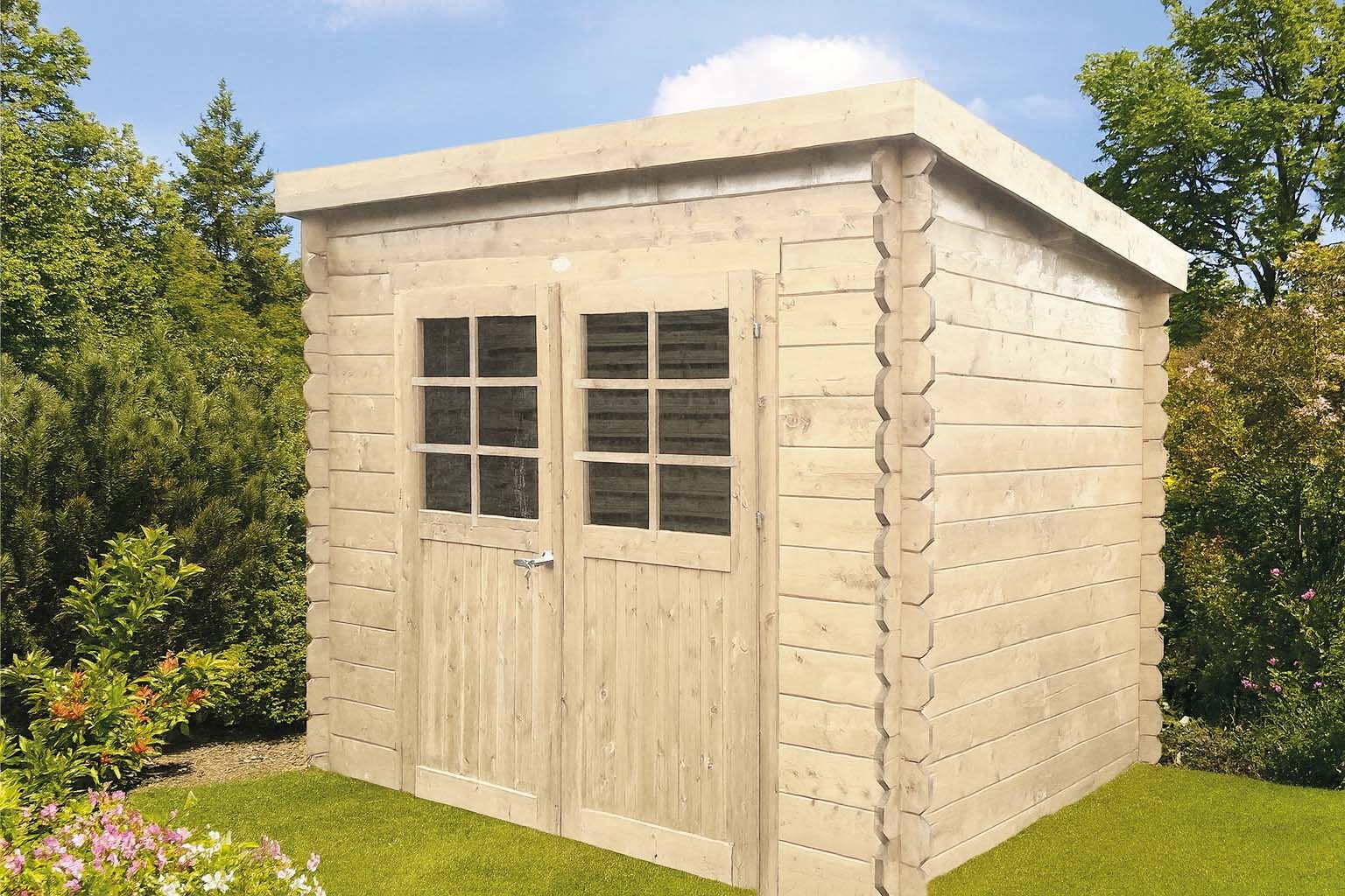Solid Tuinhuis Blokhut Stendal 248cm x 198cm - Planken 19mm