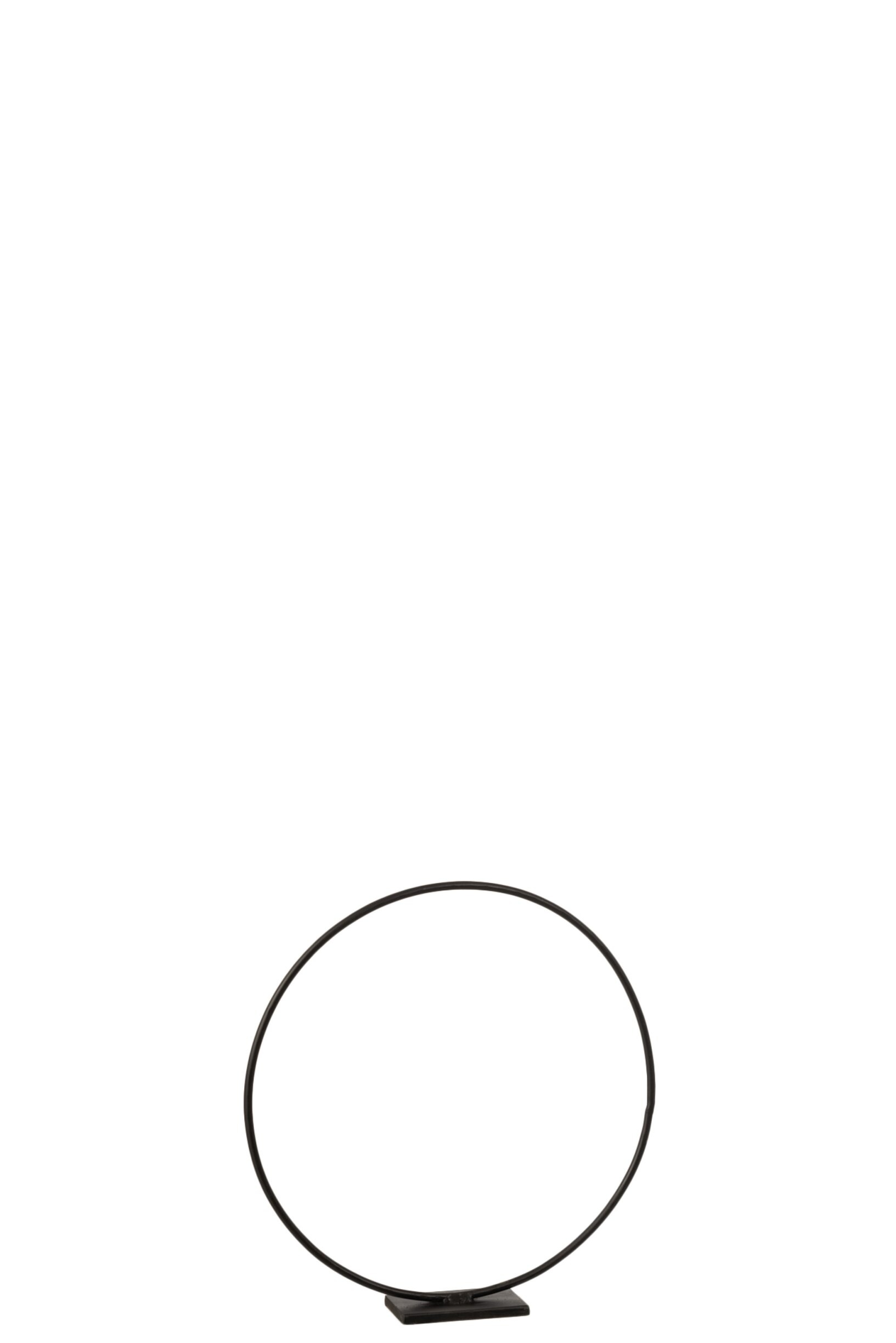 J-Line Ring Zwart op Voet 40cm - Metaal