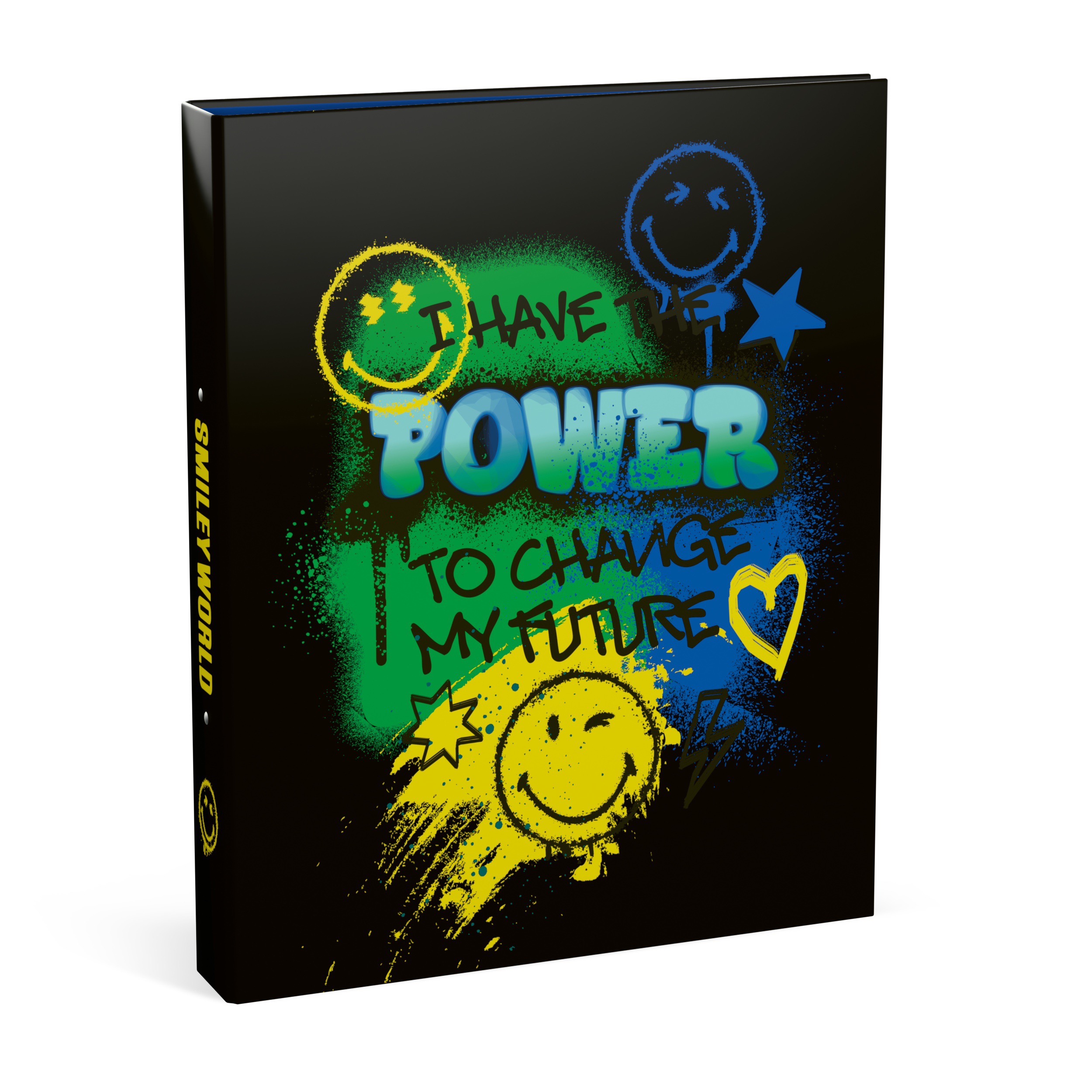 Smiley World Urban Reality Ringmap A4 Zwart Grafitti Rug 4.5 cm