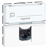 Legrand Mosaic LCS2 RJ45 CAT5e U/UTP Wit