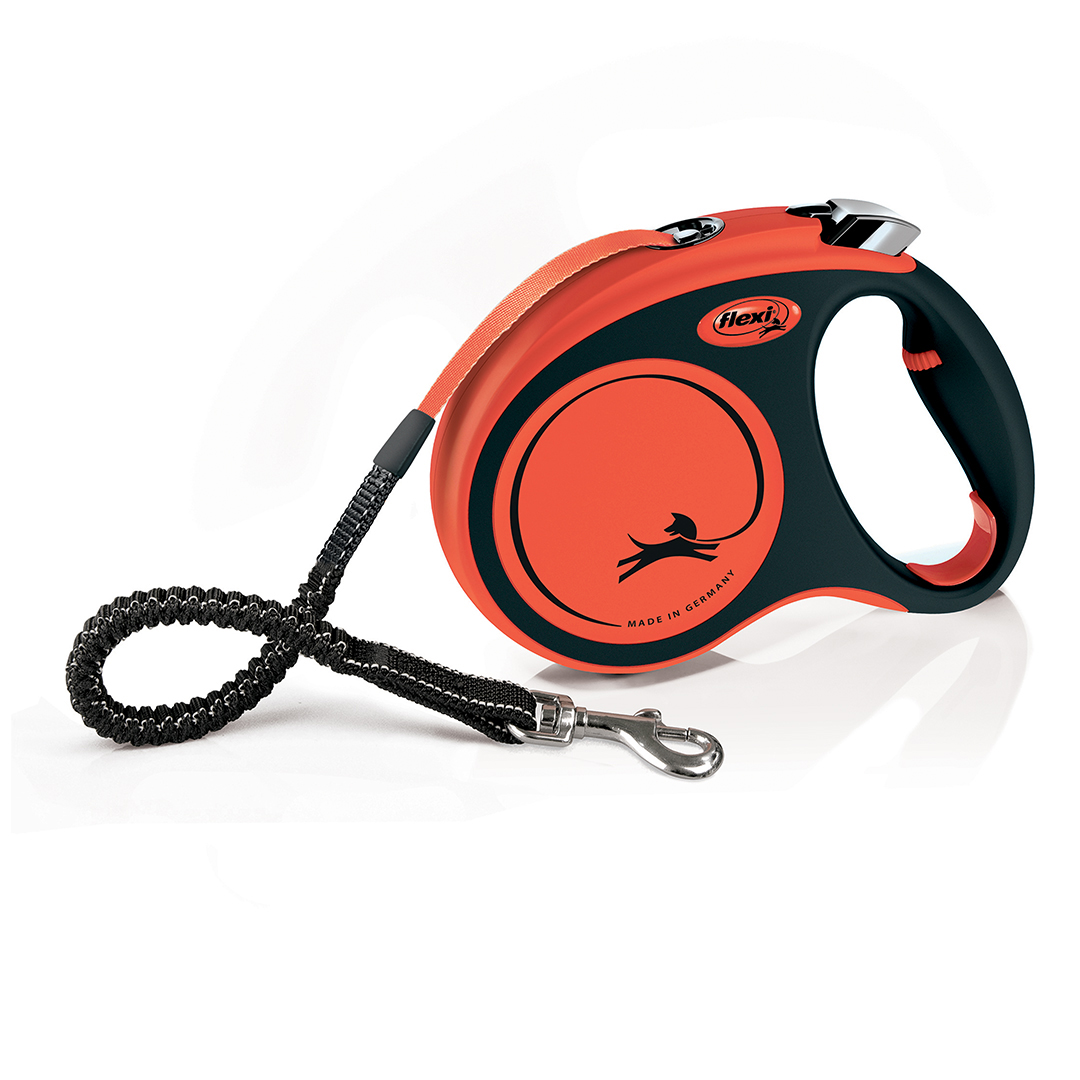 Flexi Xtreme Lint 5 meter Oranje/Zwart Medium