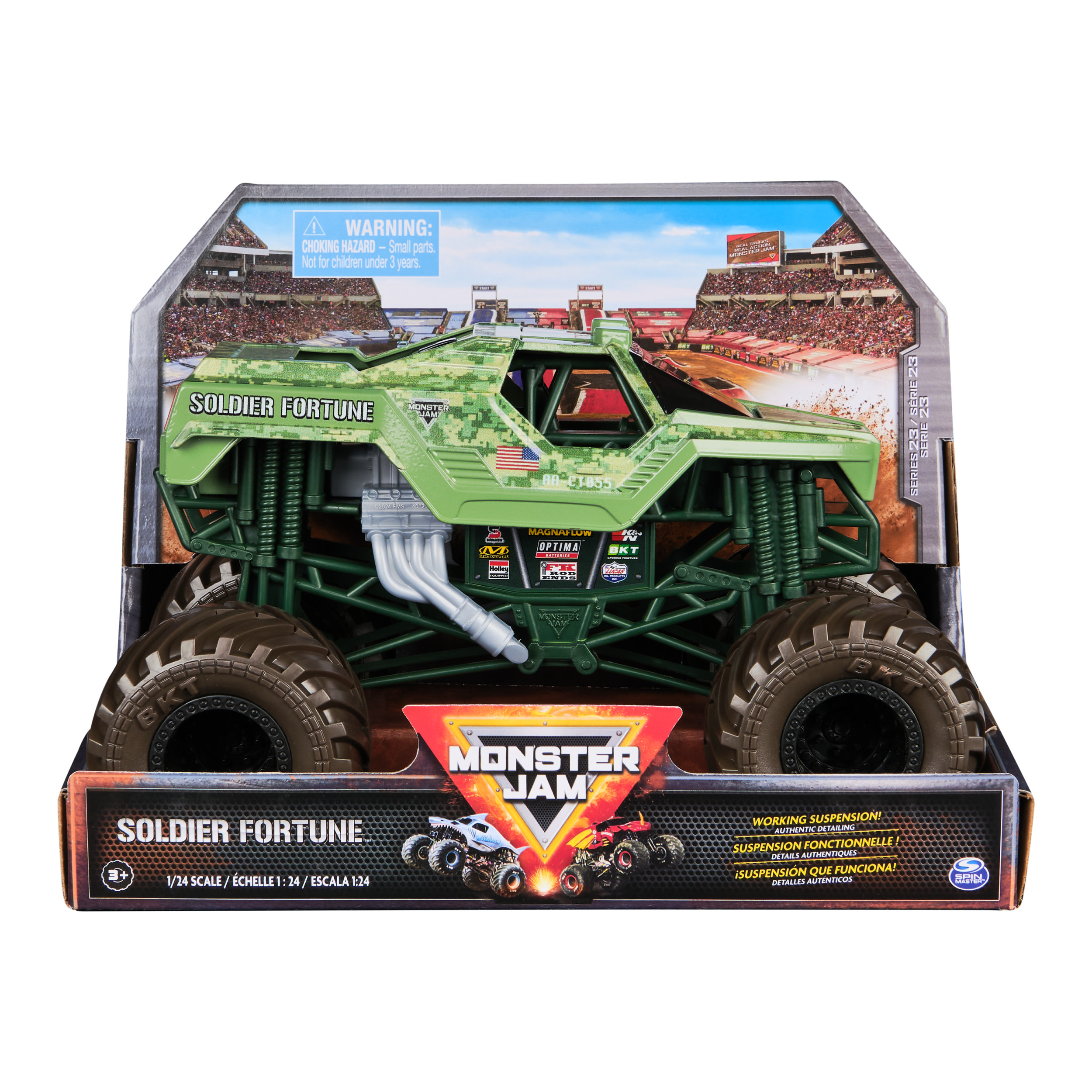 Monster Jam Metalen 1:24 Truck - Soldier Fortune