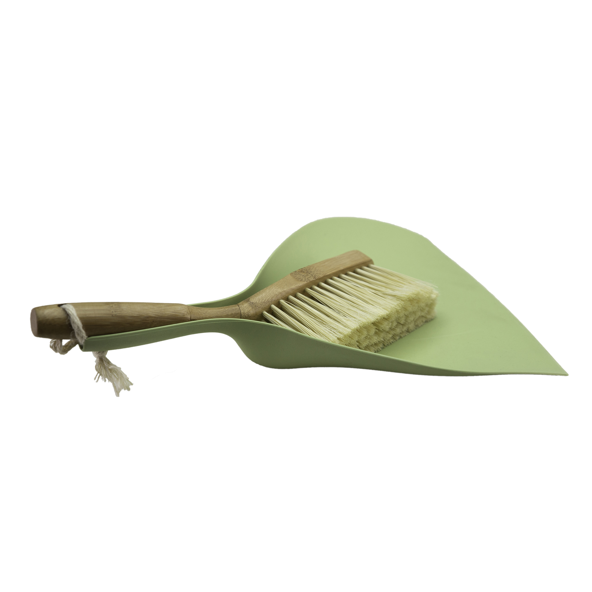 Point-Virgule Vuilblik met Handveger - Gerecycleerd PLC/Bamboe