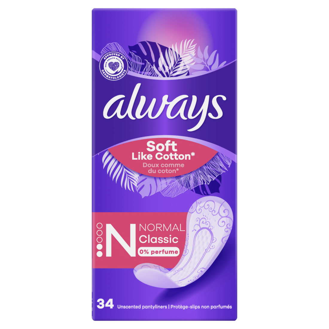 Always Inlegkruisjes Liners Normal soft cotton - 34 stuks