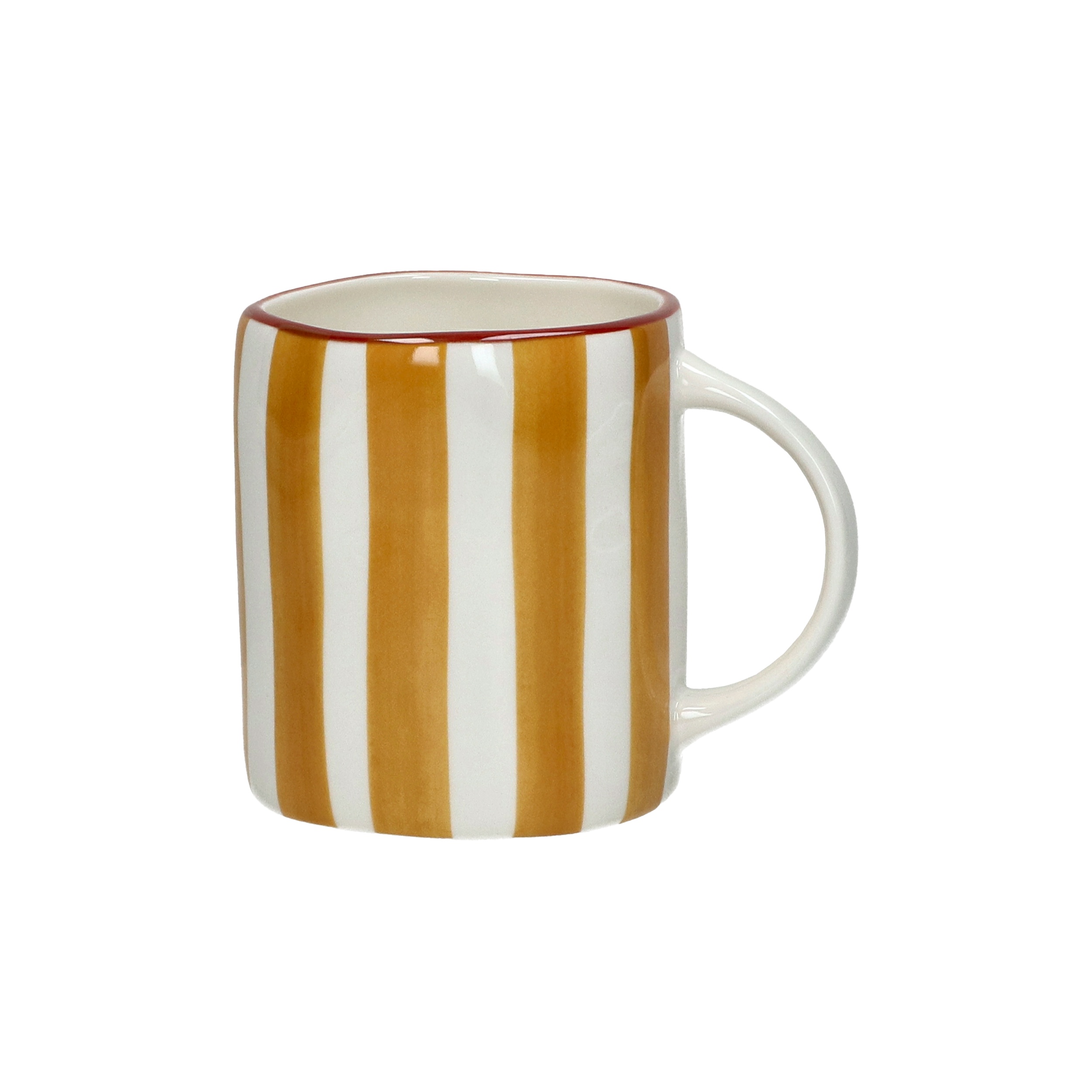 Pomax Mok Mykonos Geel 375ml - Porselein - 12x8.5x9 cm