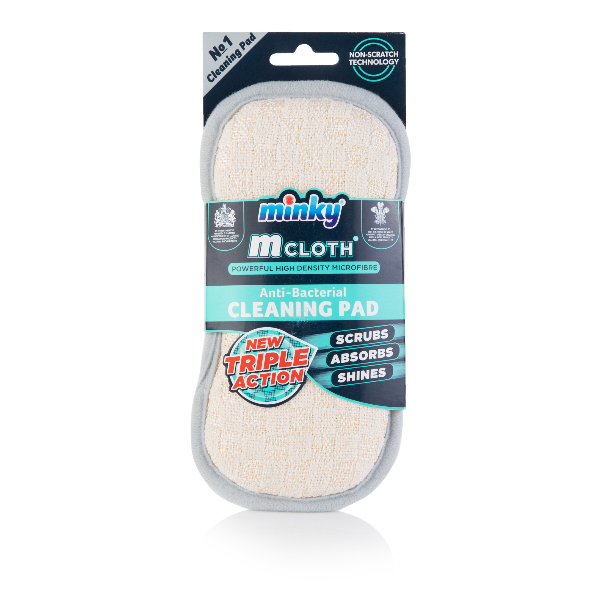Minky Schoonmaakdoek Triple Action Anti-Bacterieel - Grijs