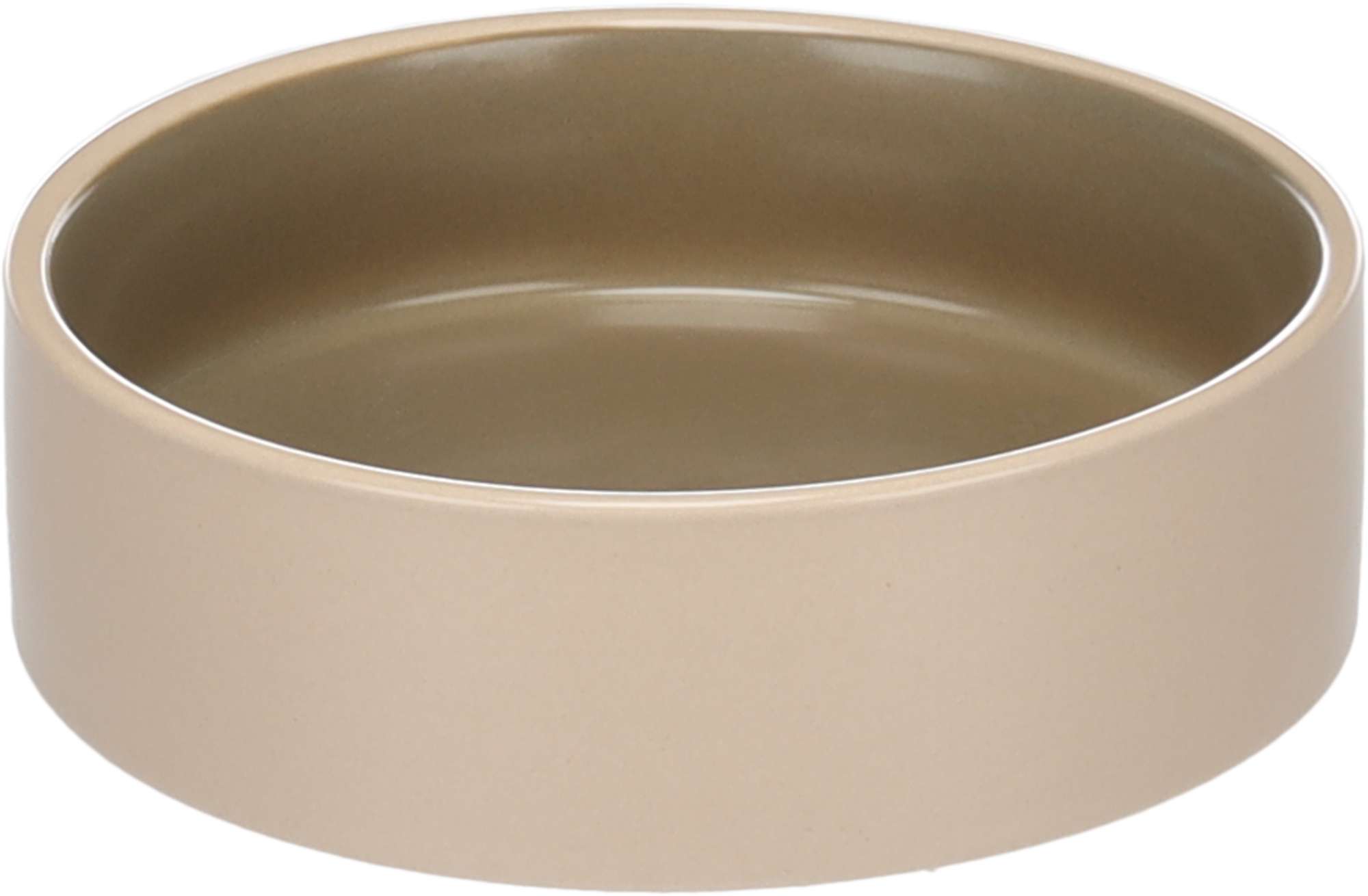 Flamingo Eet- en Drinkpot Anca Rond Beige-Oranje 12x3.5 cm 200 ml