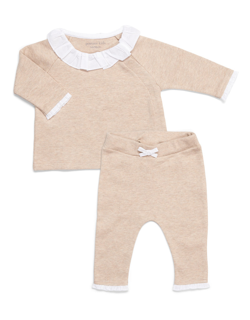 Poetree Unisex Pyjama 2-delig Camel