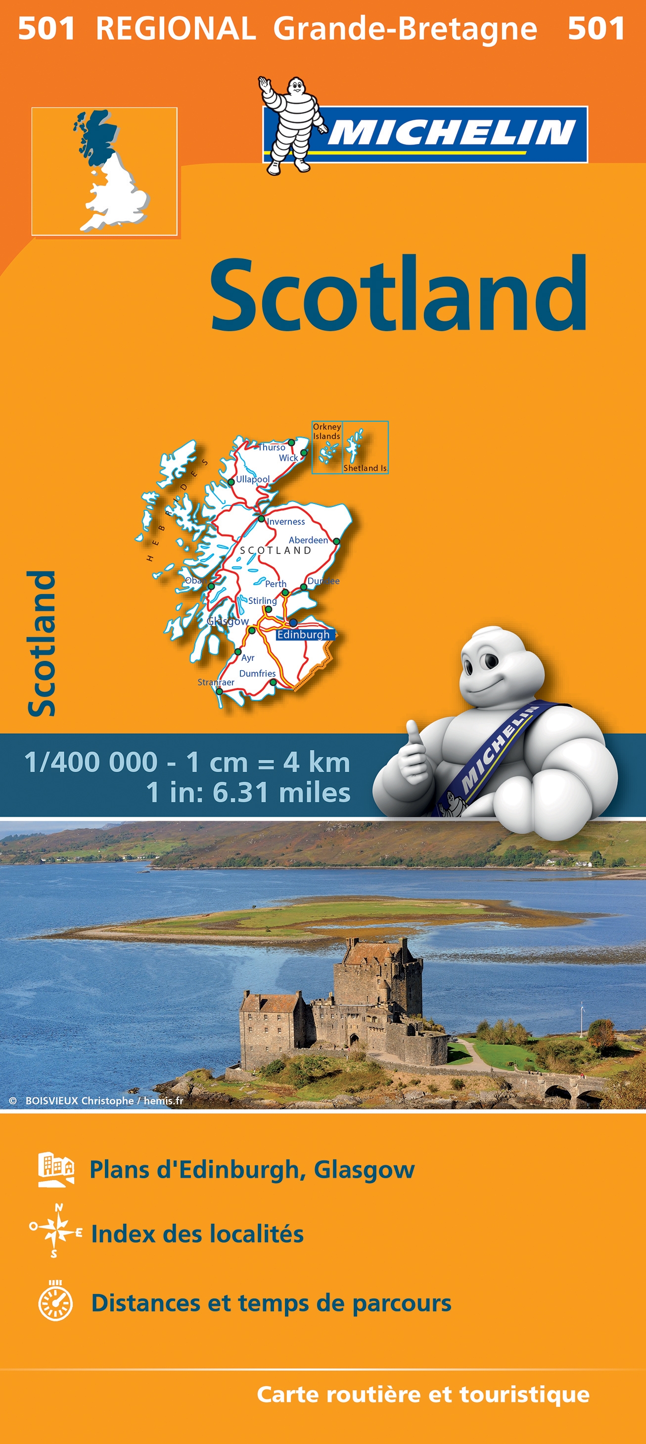 Michelin Kaart Regionaal Schotland