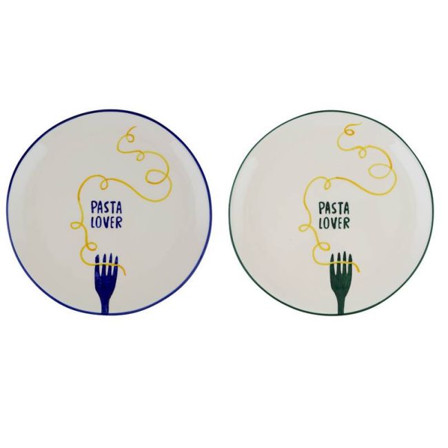 Atelier Pistache Plat Bord Dolce Far Niente Pasta Lover 27cm - Keramiek - assorti - prijs per stuk