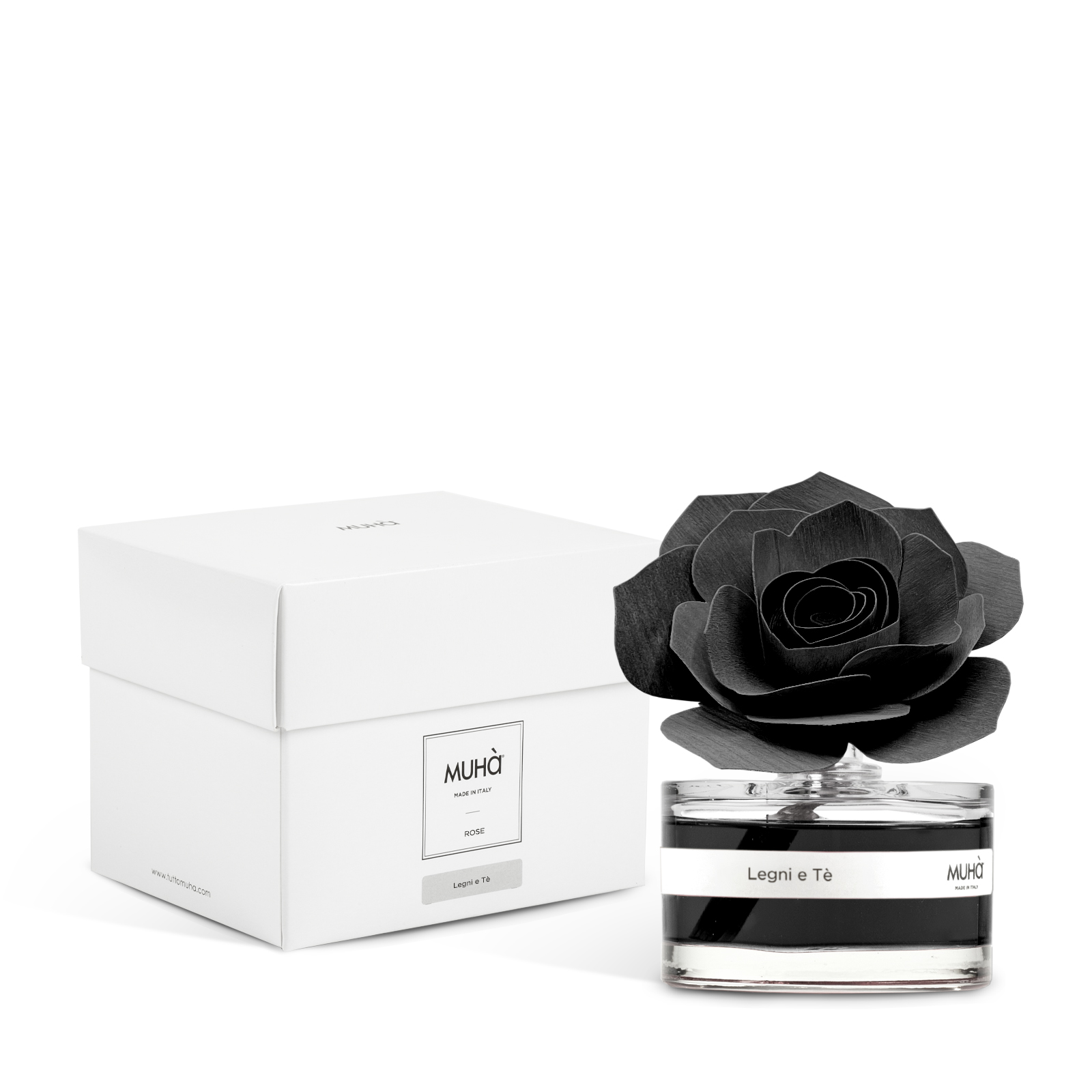 Muhà Geurdiffuser Rose Black 50ml - Woods & Tea