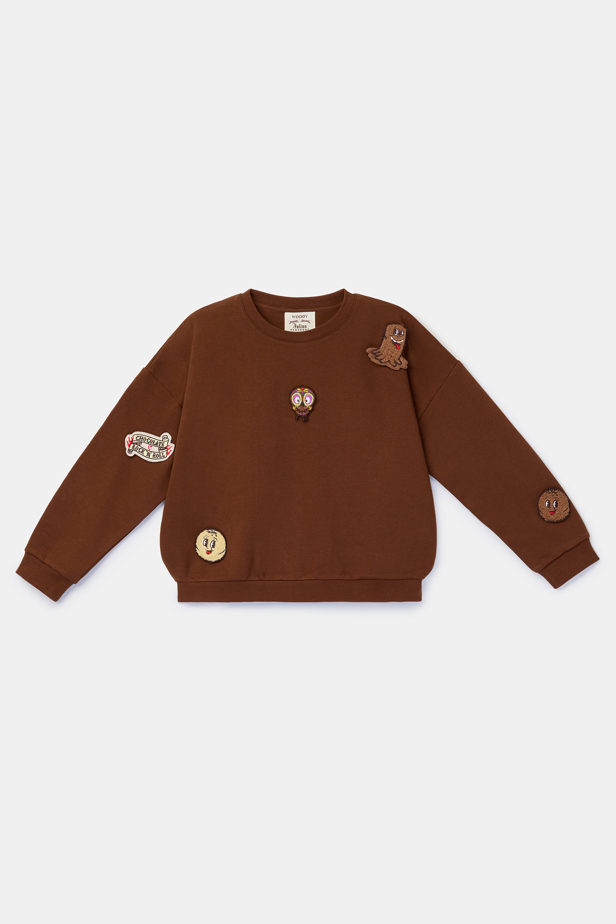 Woody Sweater Julius Persoone Unisex Kids Bruin - 8 jaar