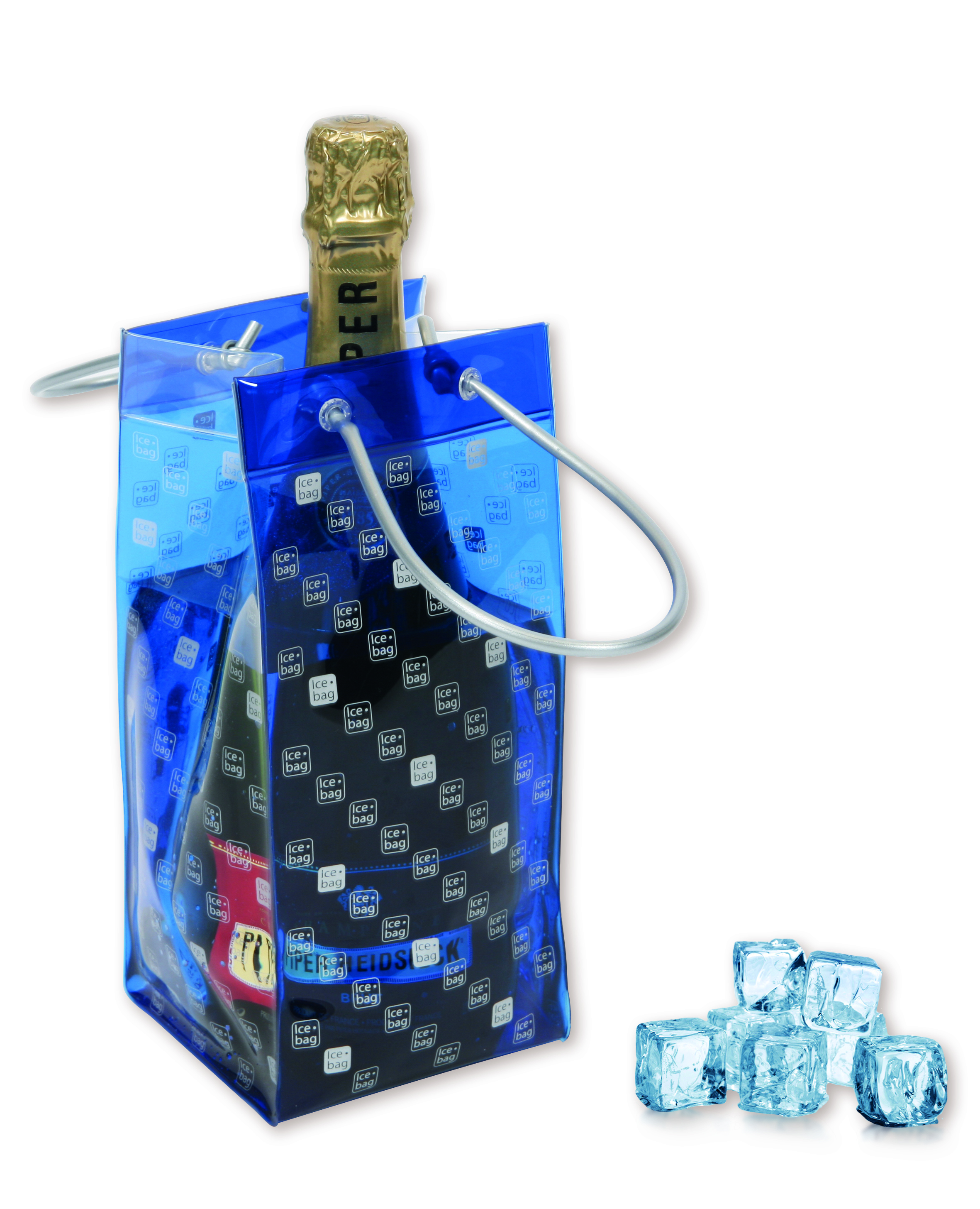 Ice Bag VIP Monogramme Blauw - 11x11x25 cm