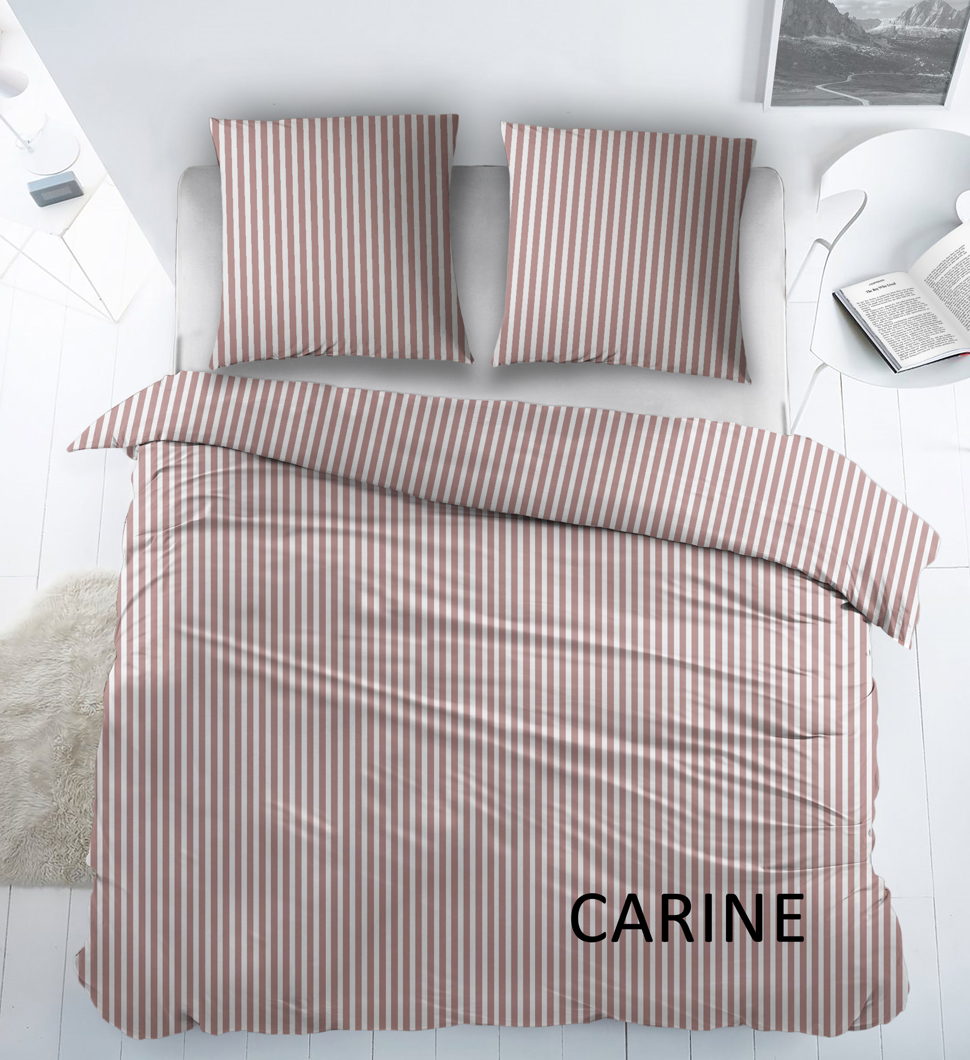 Cottons Dekbedovertrekset Carine 140x220 cm Katoen Roze
