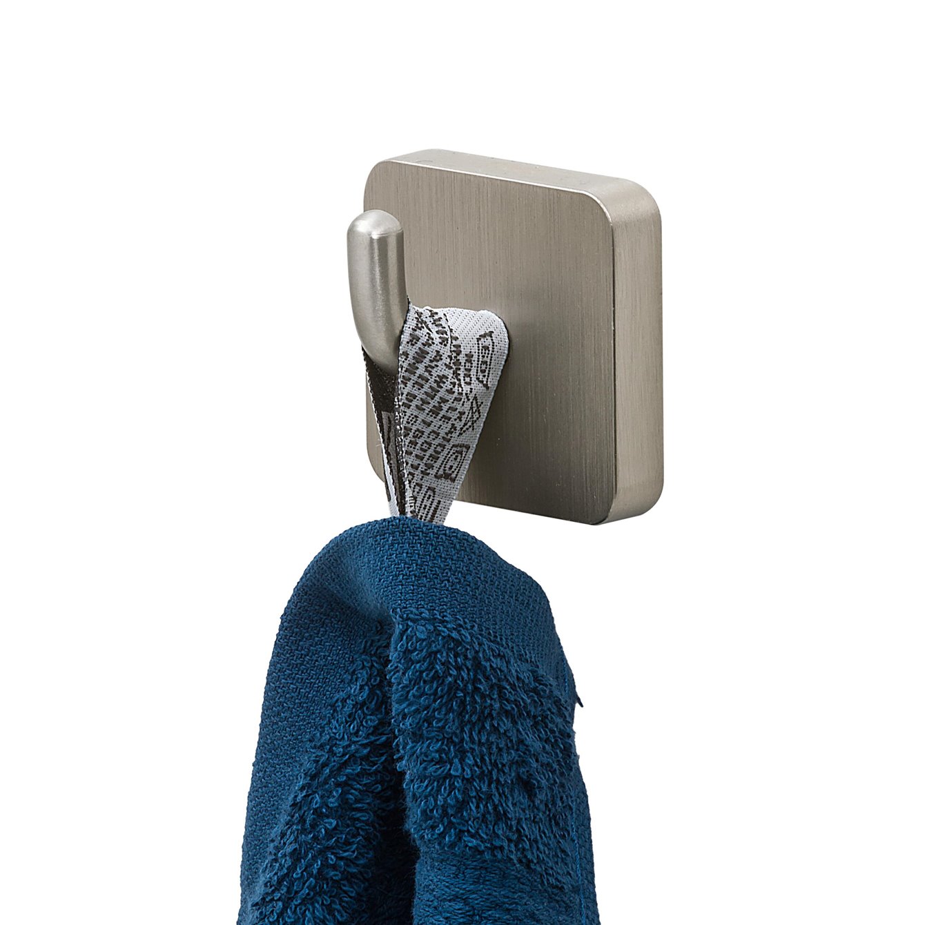 Portarotolo Di Riserva Tiger Onu In Acciaio Inox Cromato - Porta Carta Igienica Doppio, Con Viti E Tasselli - 2