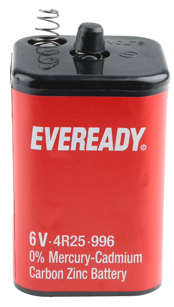 Energizer Eveready Blok Batterij met veertjes 6 Volt 4R25R