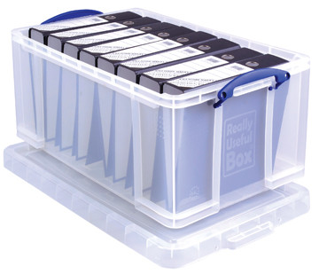 Really Useful Boxes Opbergbox 64l - Transparant - 71x44x31 cm