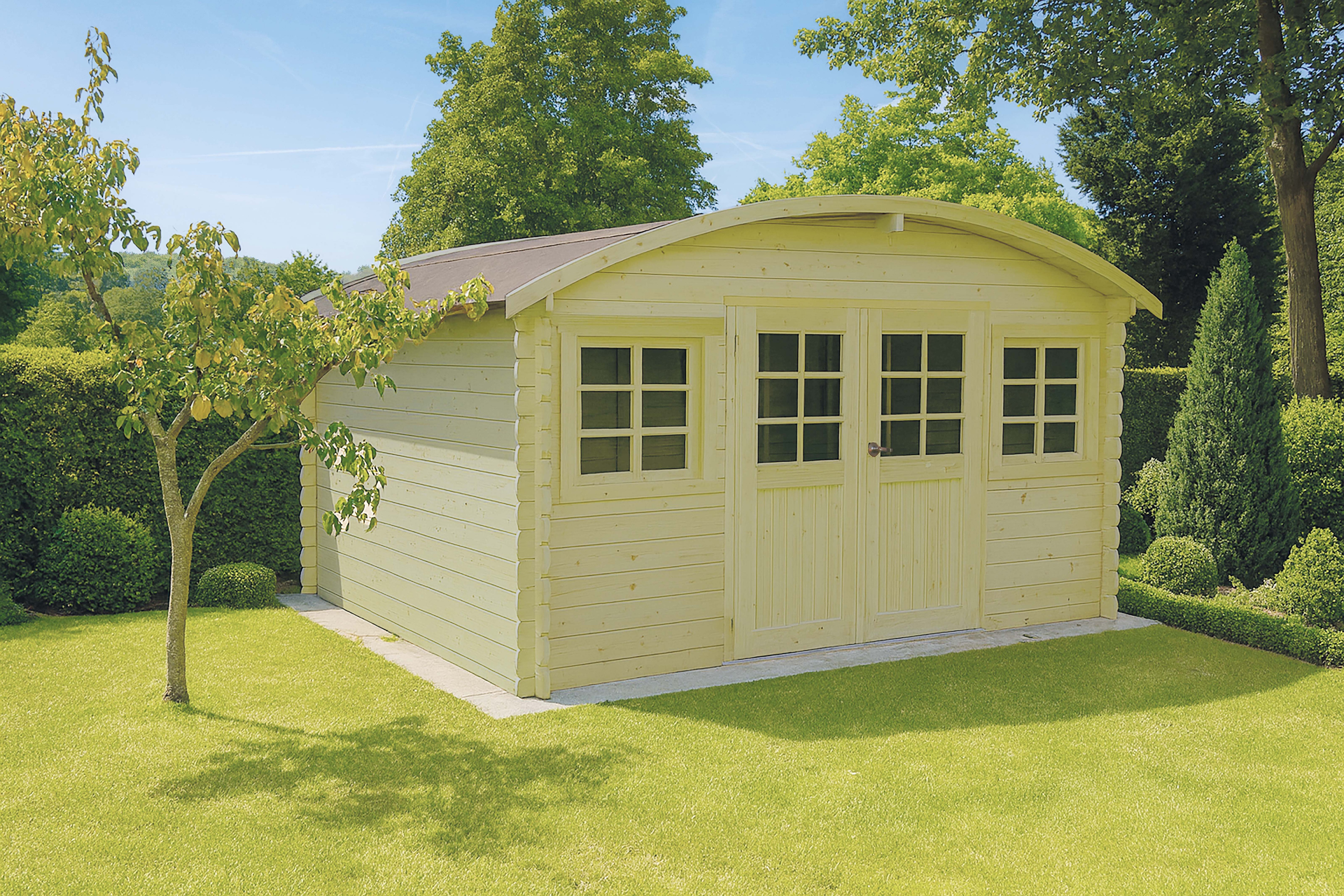 Solid Tuinhuis Dainville II 3880 x  2980 mm  28 mm - Geïmpregneerd