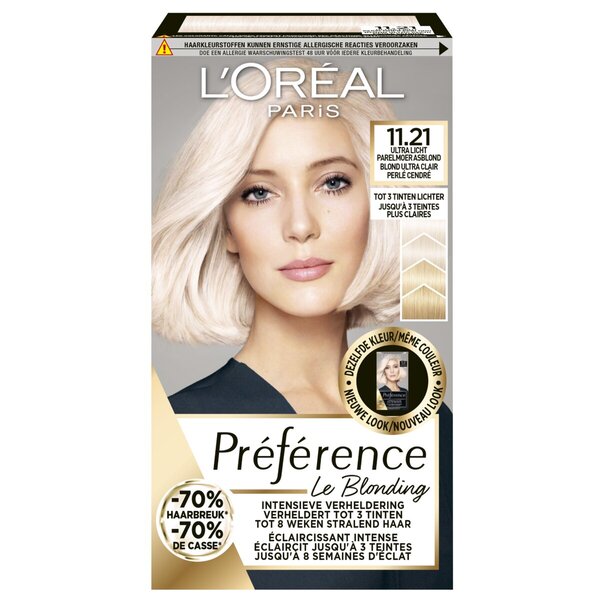 L'Oreal Haarkleuring Preference Le Blonding 11.21 Blond Ultra Licht Parelmoer